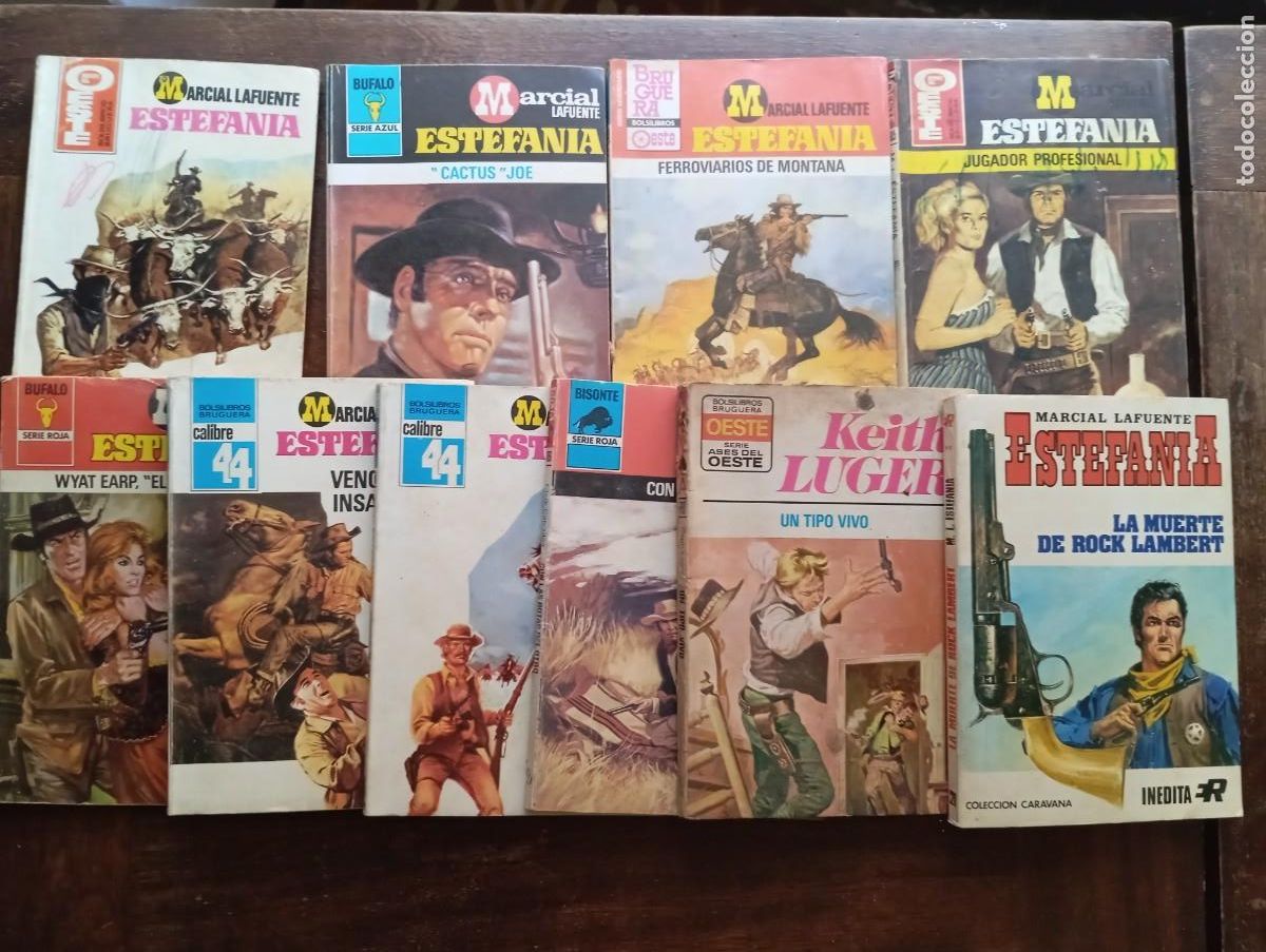 Libros de segunda mano: Lote 10 novelas del oeste Estefan&iacute;a - Marcial Lafuente distintas series