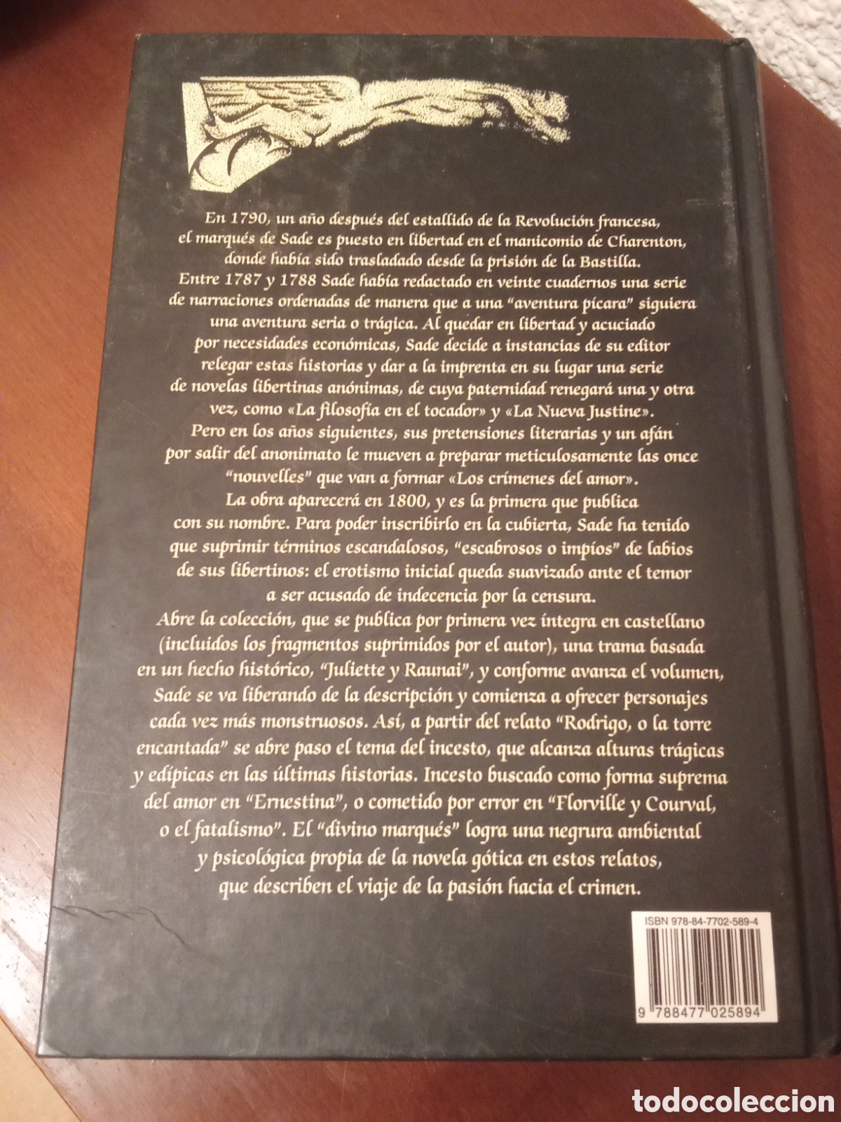 Libros de segunda mano: Los cr&iacute;menes del amor - Marqu&eacute;s de Sade - Foto 3
