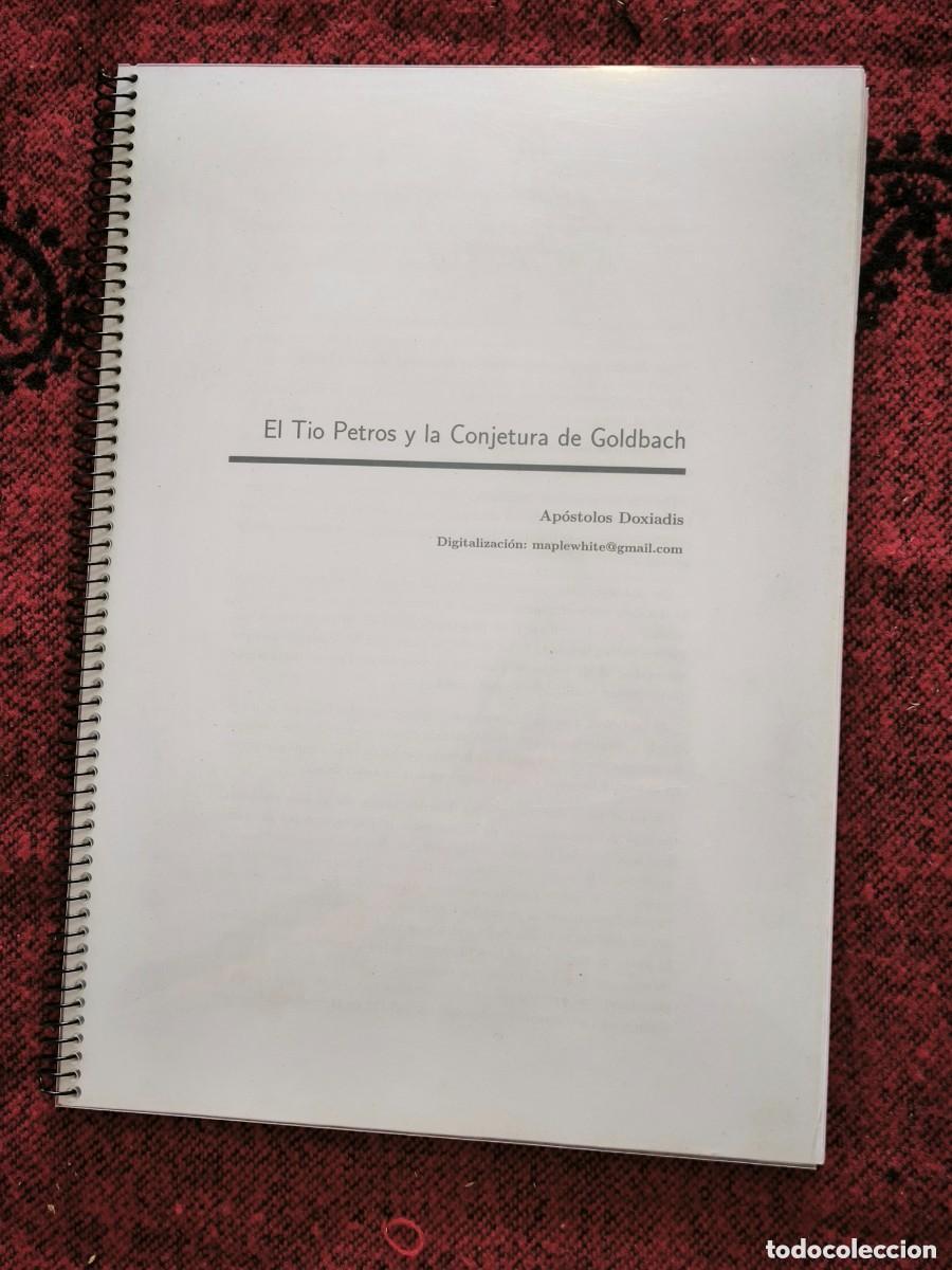Livros em segunda m&atilde;o: El T&iacute;o Petros Y La Conjetura De Goldbach - Ap&oacute;stolos Doxiadis - Edici&oacute;n Espiral Matem&aacute;ticas