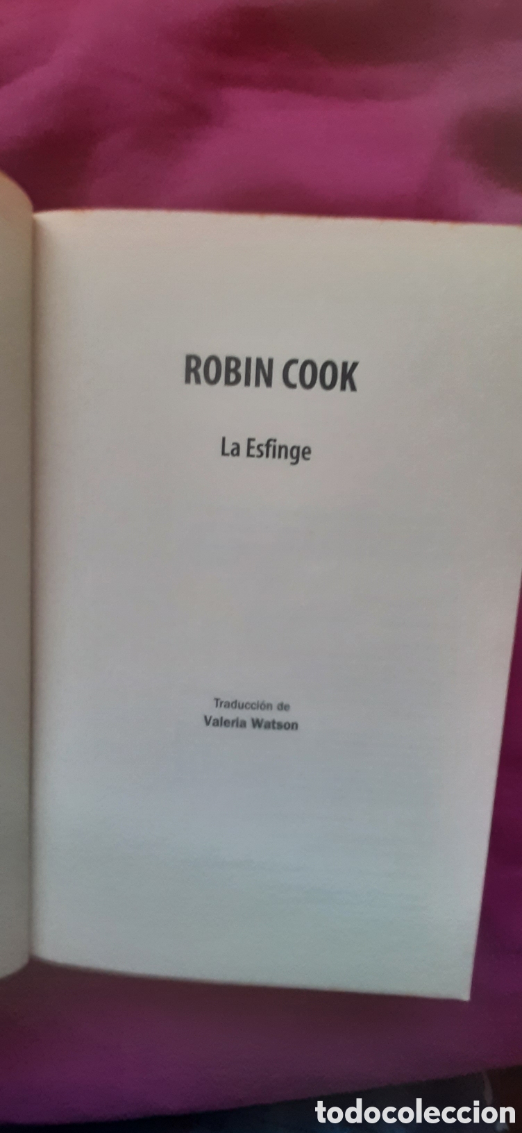 Libros de segunda mano: La esfinge Robin cook - Foto 4