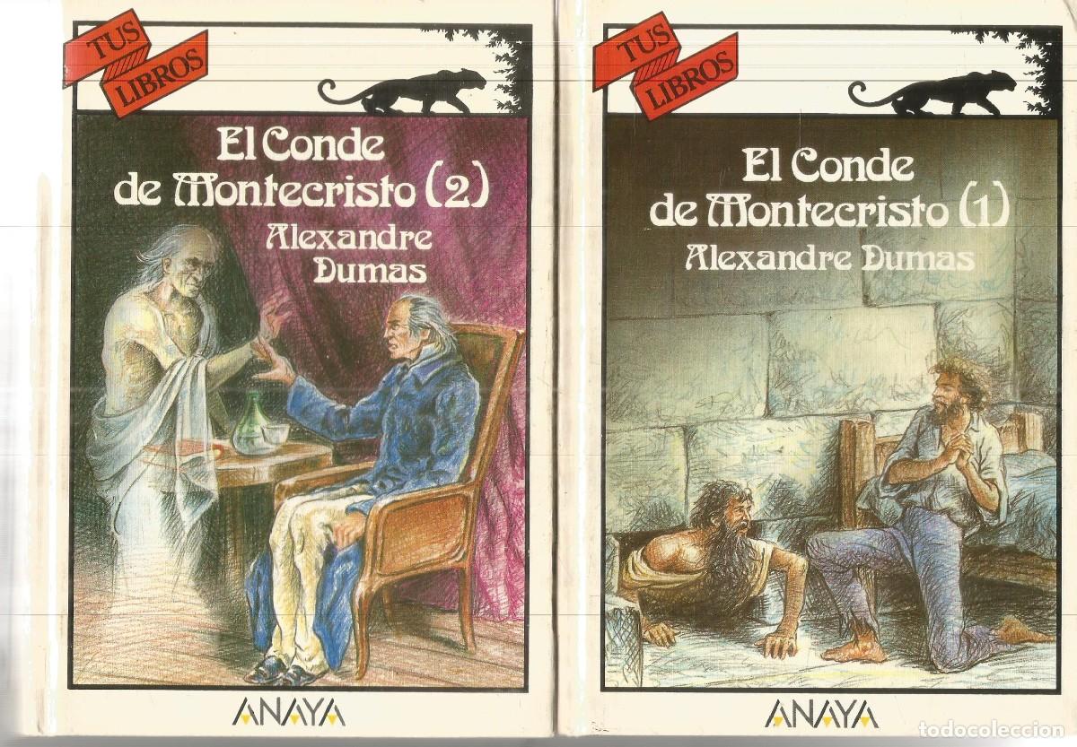 Libros de segunda mano: ALEXANDRE DUMAS. EL CONDE DE MONTECRISTO I Y II. COMPLETO. TUS LIBROS ANAYA.