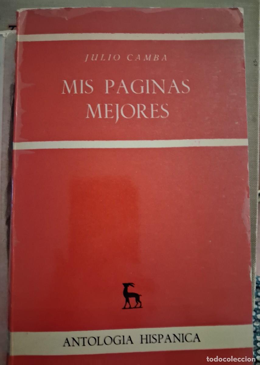 Libros de segunda mano: Julio Camba Mis paginas mejores 1956