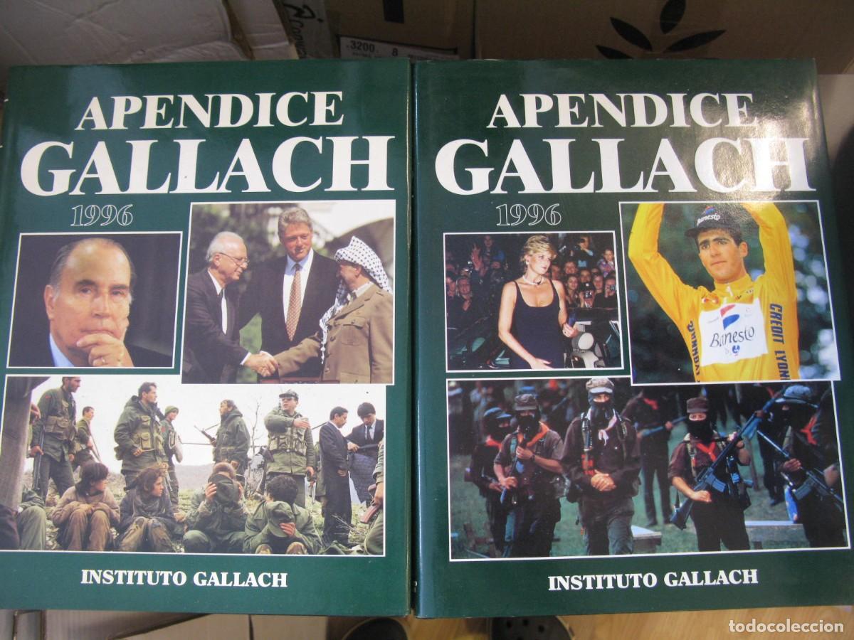 Libros de segunda mano: APENDICE GALLACH 1996.TODOS LOS ACOTENCIMIENTOS OCURRIDOS DESDE EL 1 DE ENERO DE 1993 HASTA EL 31 ..