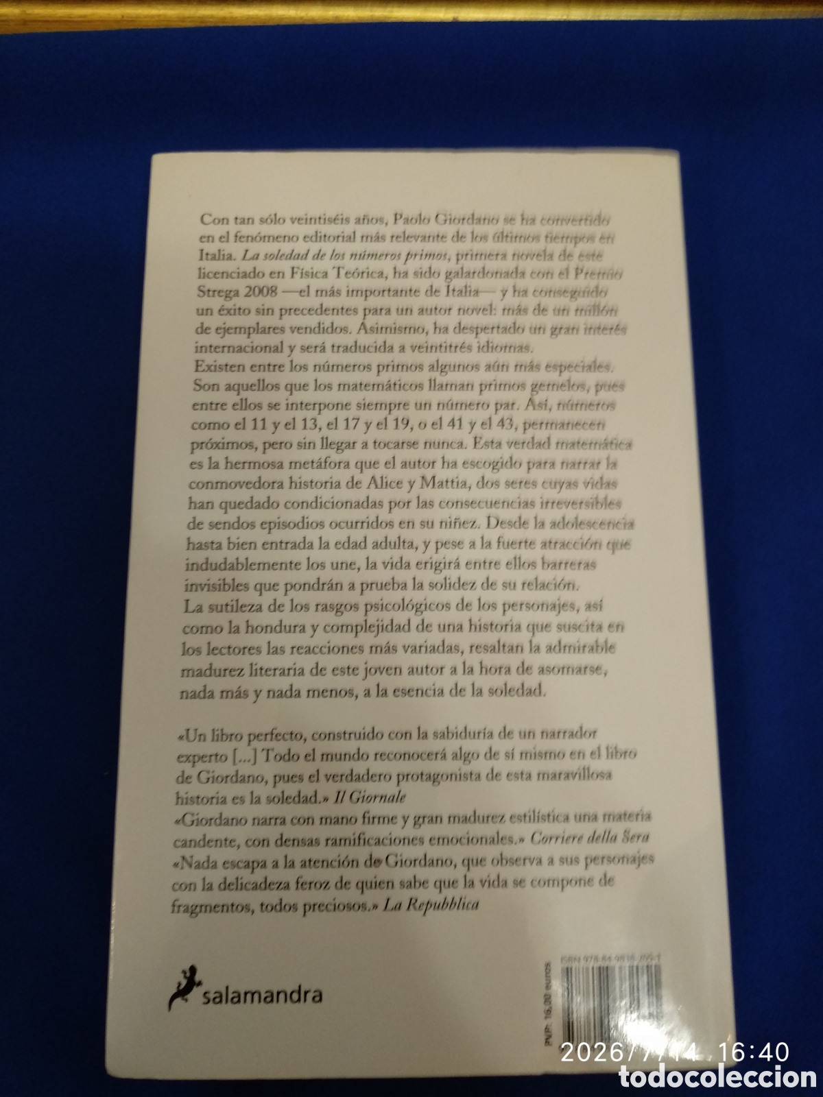 Libros de segunda mano: La Soledad de Los n&uacute;meros primos - Foto 4