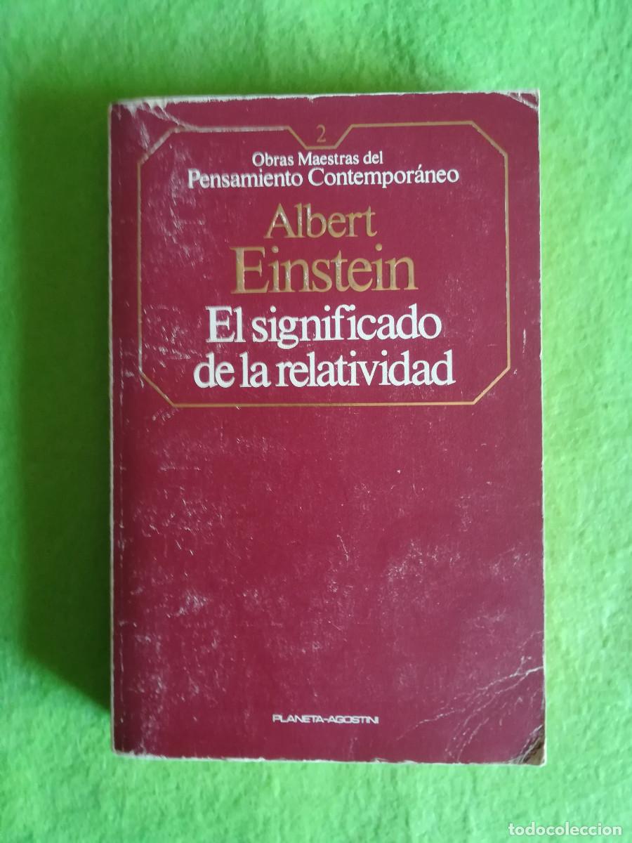 Libros de segunda mano: El significado de la relatividad Albert Einstein planeta agostini 1984