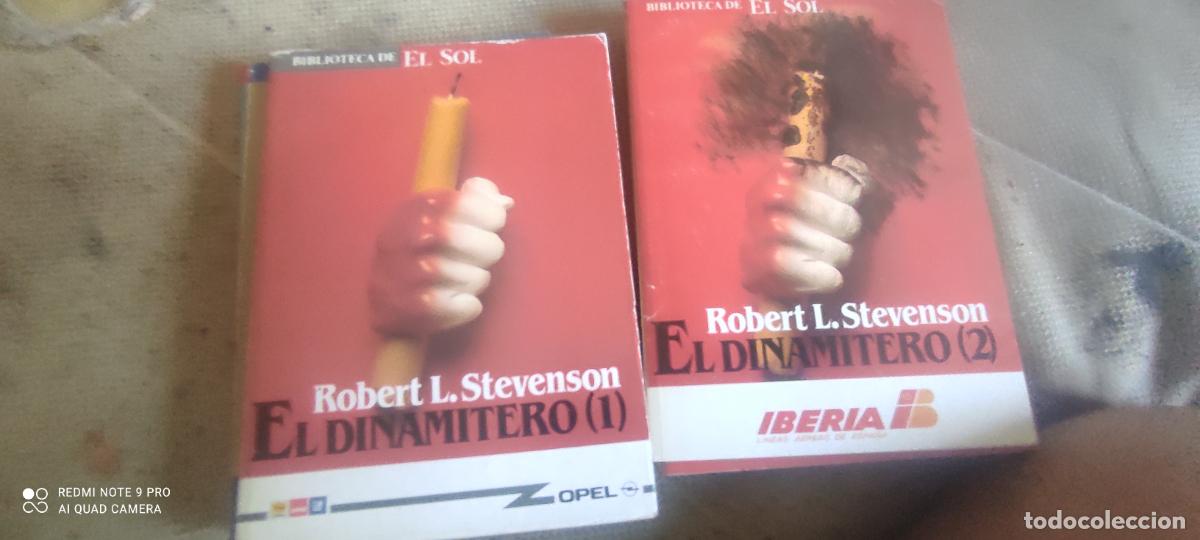 Libros de segunda mano: el dinamitero, de Stevenson. 2 vols.. Biblioteca El Sol