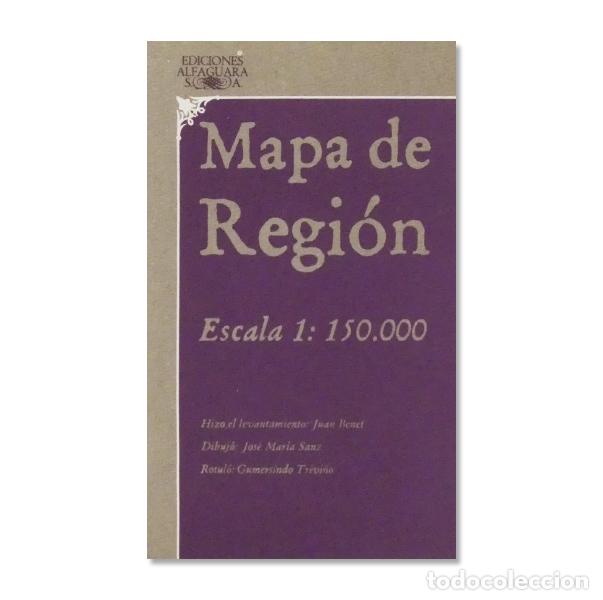Libros de segunda mano: BENET (Juan). Mapa de Regi&oacute;n. Escala 1:150.000