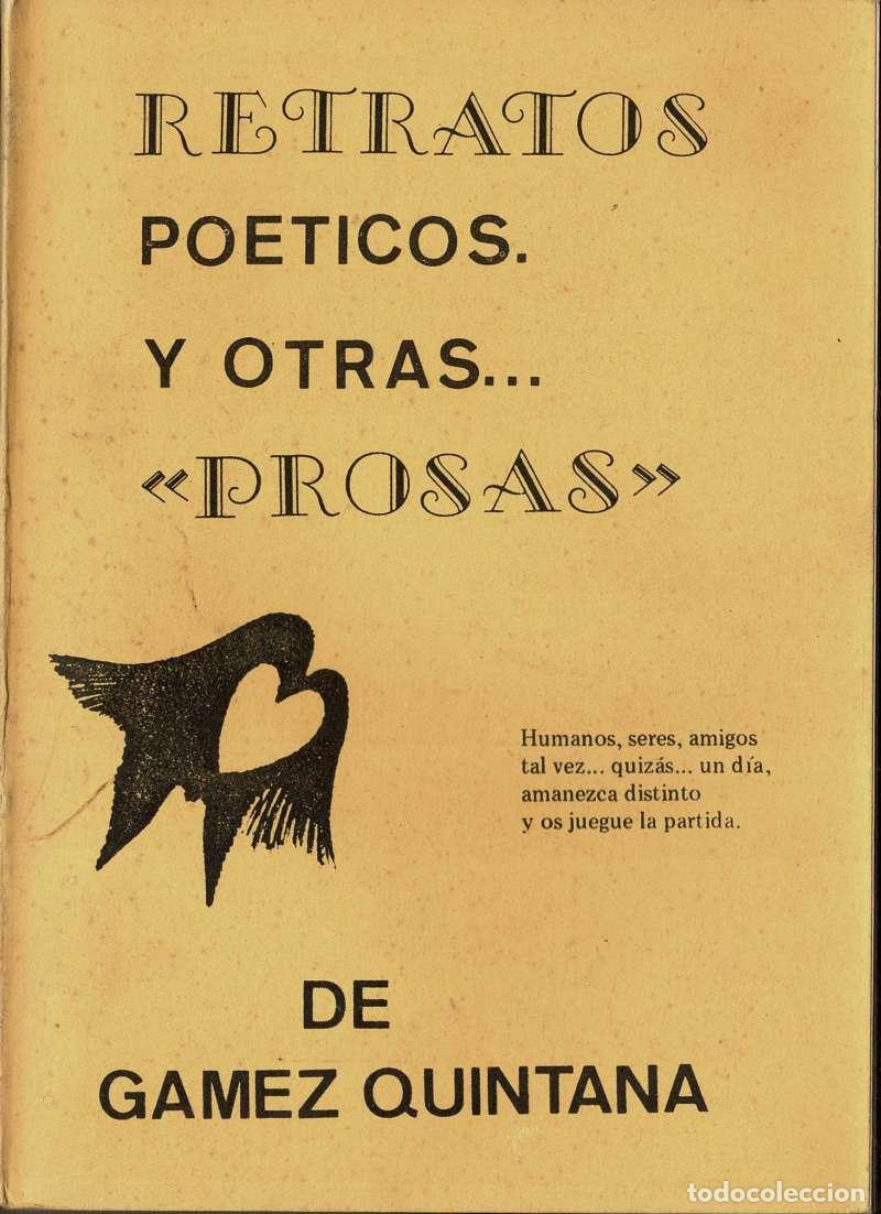 Libros de segunda mano: Retratos po&eacute;ticos y otras prosas - M. G&aacute;mez Quintana