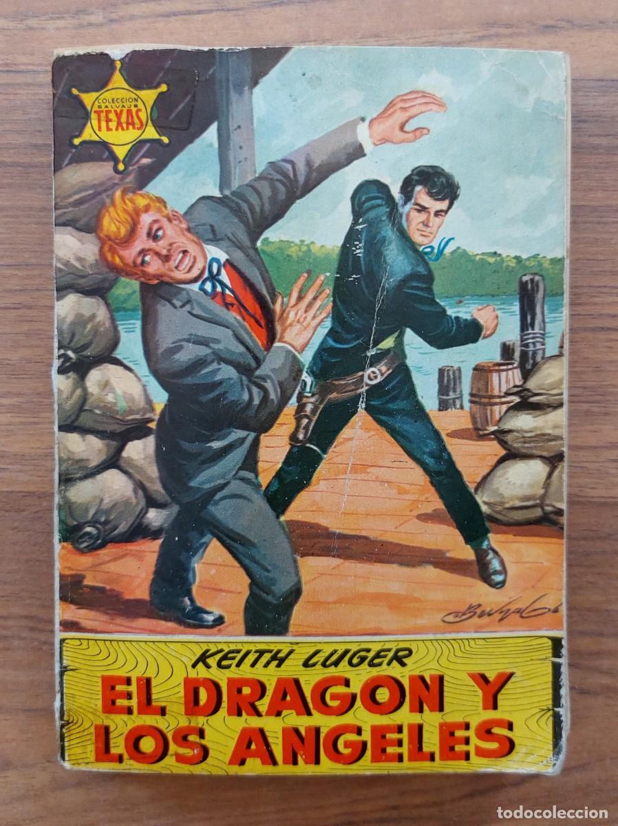 Libros de segunda mano: COLECCION SALVAJE TEXAS OESTE N&ordm; 282-VOLUMEN DOBLE-EL DRAGON Y LOS ANGELES (KEITH LUGER) NOVELAS-PUL
