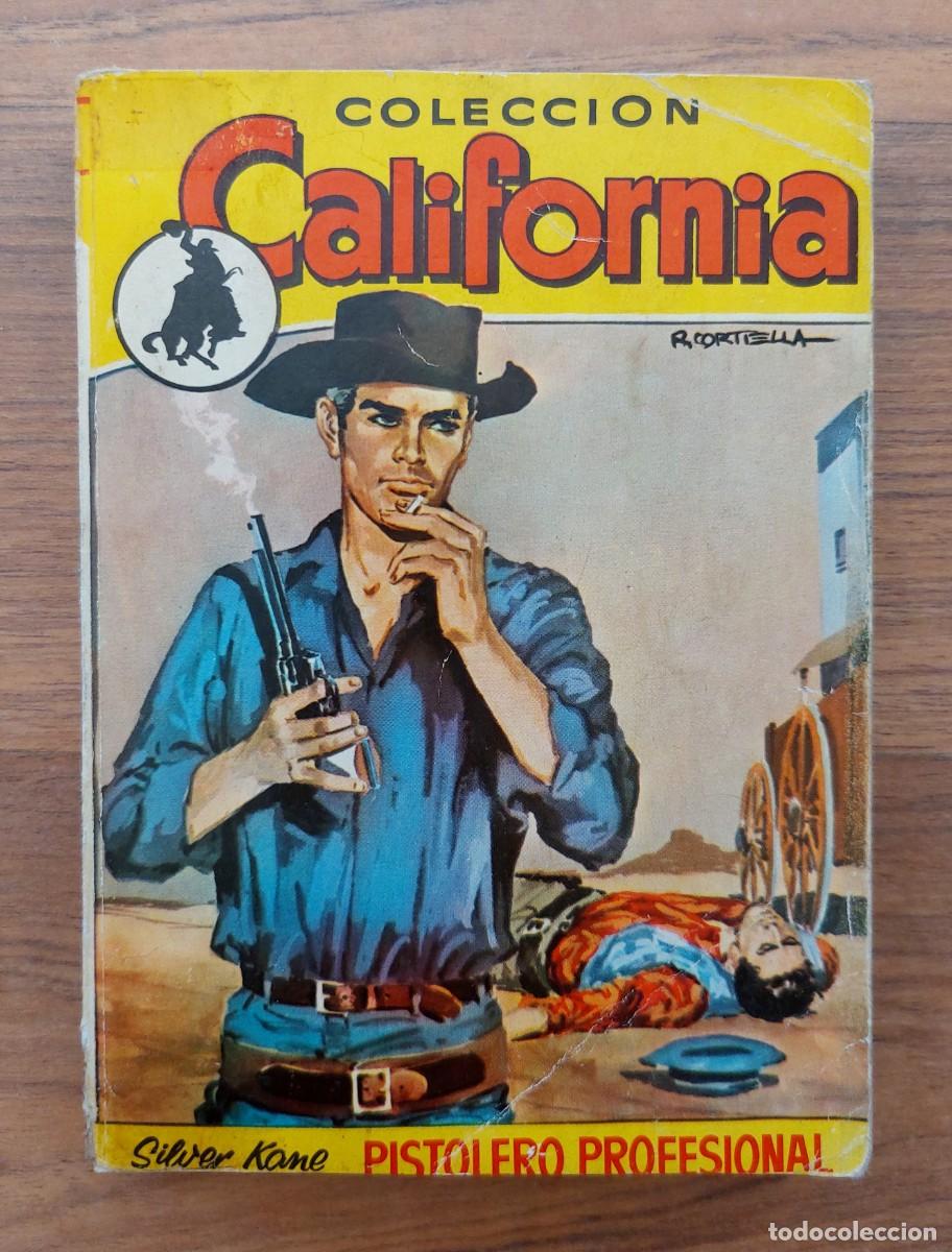 Libros de segunda mano: COLECCION CALIFORNIA OESTE N&ordm; 255-VOLUMEN DOBLE-PISTOLERO PROFESIONAL (SILVER KANE) NOVELAS-PULP