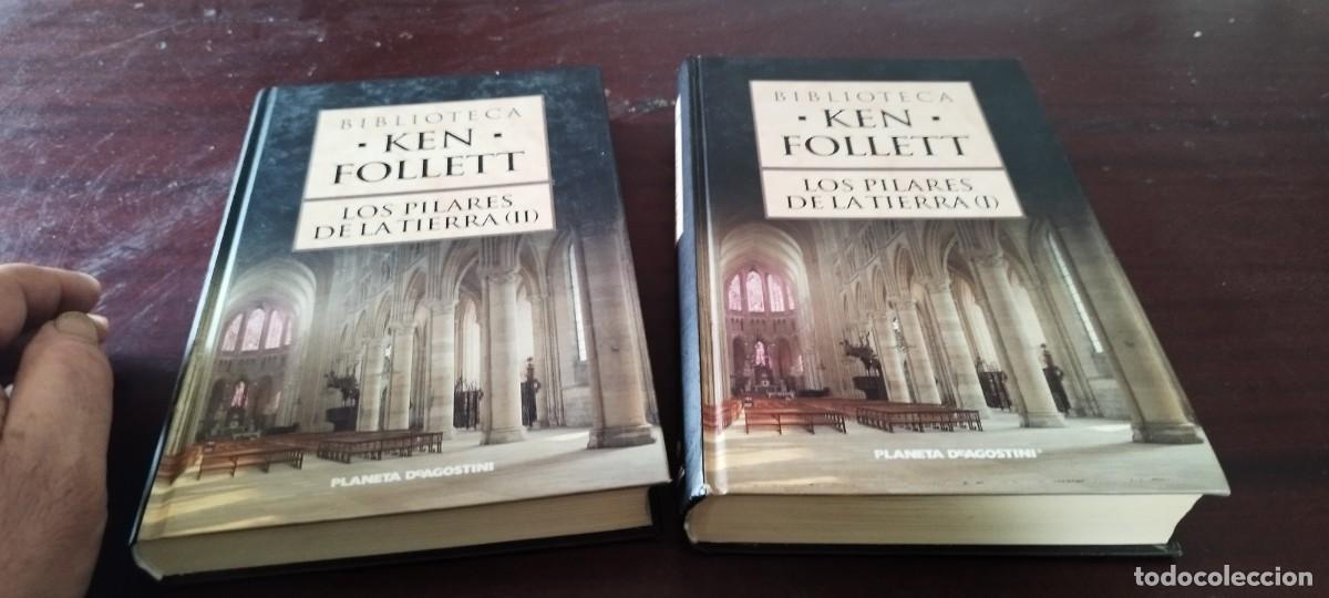 Libros de segunda mano: LOS PILARES DE LA TIERRA I Y II / KEN FOLLETT / KARA 44 / PLANETA DE AGOSTINI