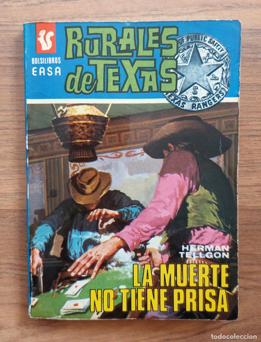 Libros de segunda mano: COLECCION EASA RURALES DE TEXAS OESTE N&ordm; 65-LA MUERTE NO TIENE PRISA (HERMAN TELLGON) NOVELAS-PULP