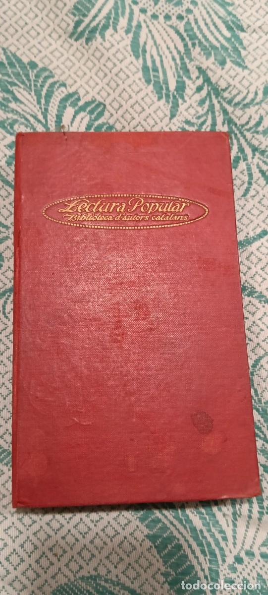 Libros de segunda mano: Lectura Popular - Biblioteca d'autors catalans (Volum I) - Encuadernaci&oacute;n en tela roja