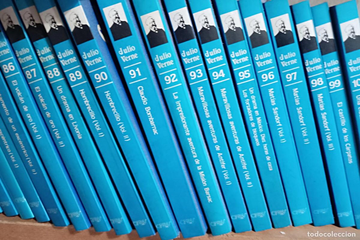 Libros de segunda mano: Colecci&oacute;n completa 100 libros Julio Verne