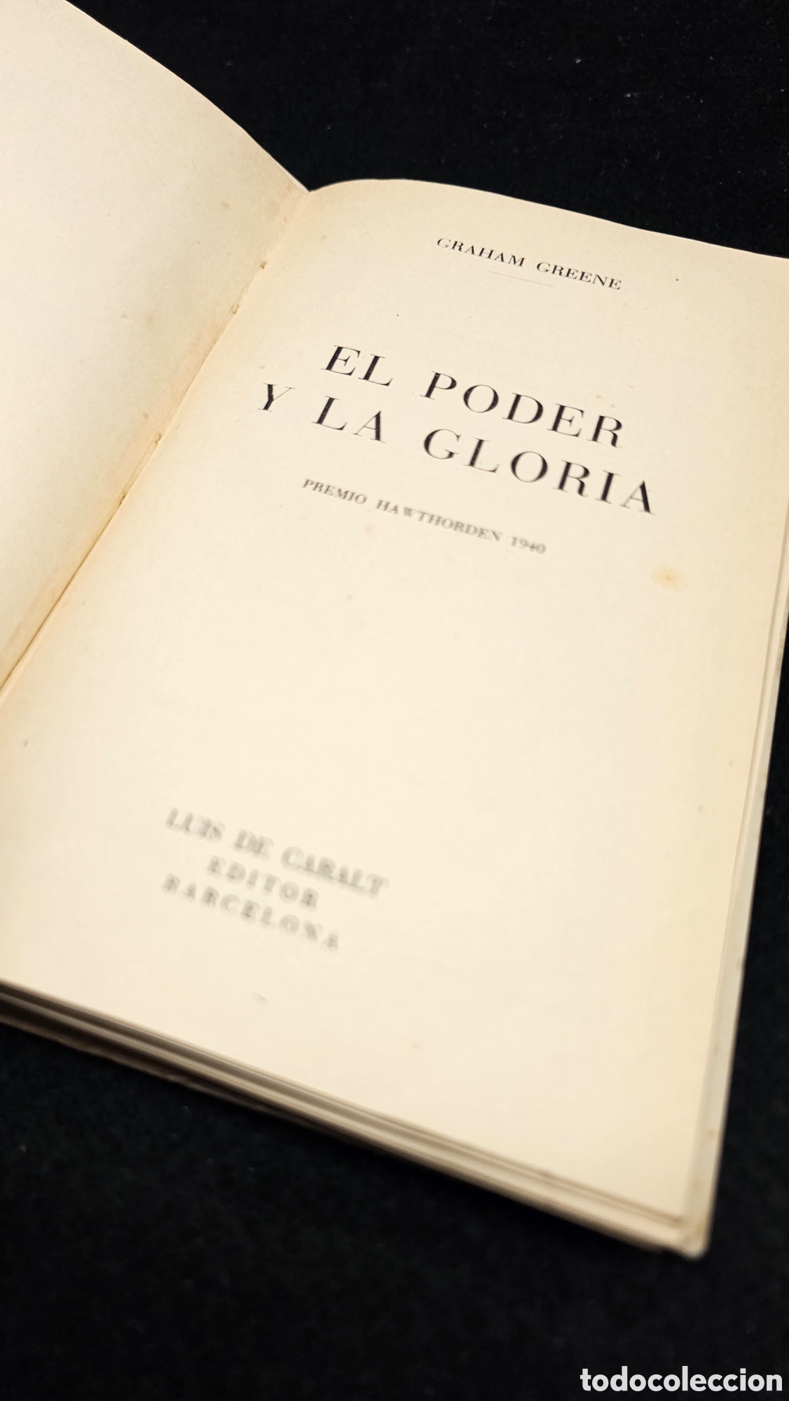 Libros de segunda mano: novela El poder y la gloria de Graham Greene decada de 1940 - Foto 3