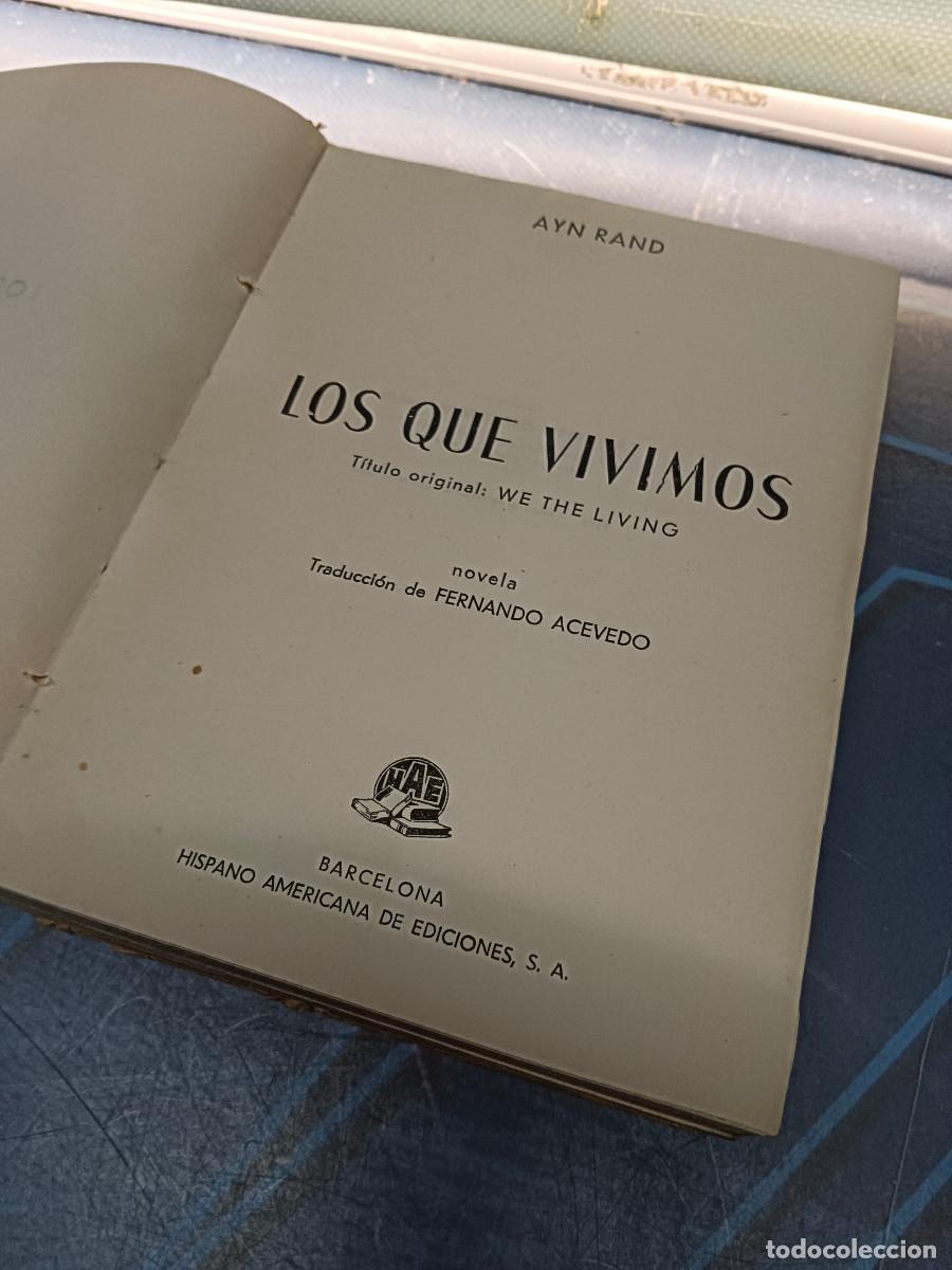 Libros de segunda mano: libro, Los que vivimos, Ayn Rand, 1946 - Foto 7