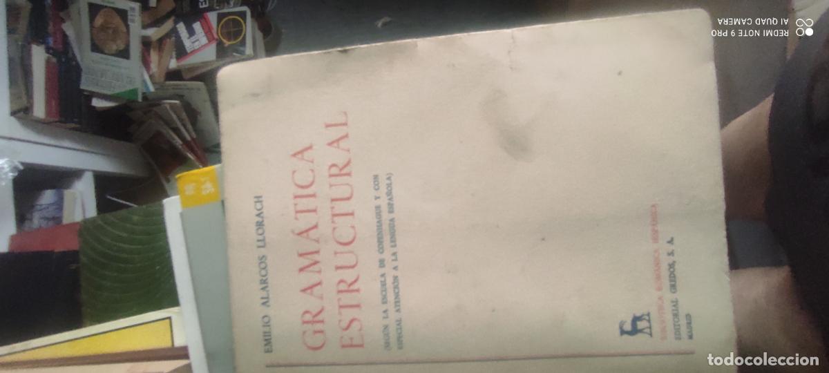 Libros de segunda mano: GRAM&Aacute;TICA ESTRUCTURAL. ALARCOS LLORACH, EMILIO.