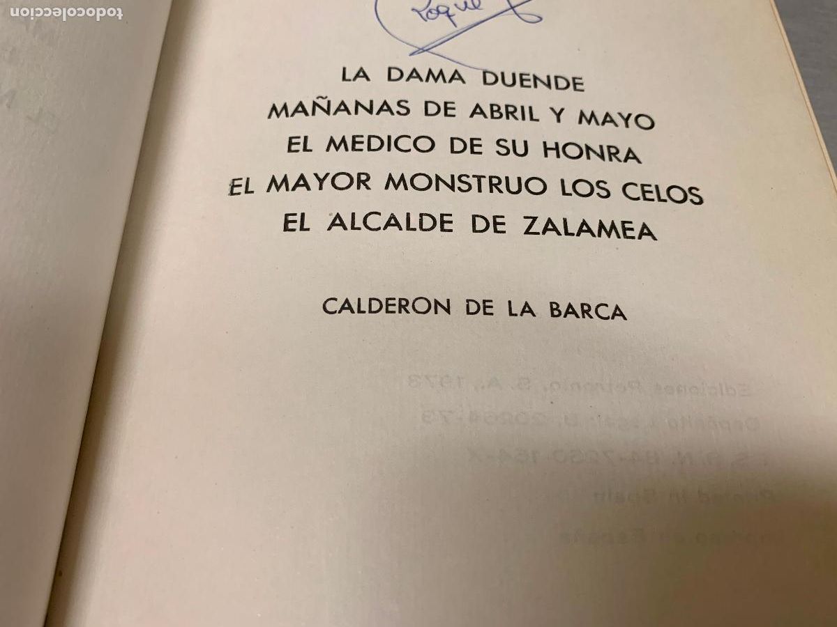 Libros de segunda mano: CALDER&Oacute;N DE LA BARCA OBRAS SELECTAS / EDICIONES PETRONIO 1973 - Foto 2