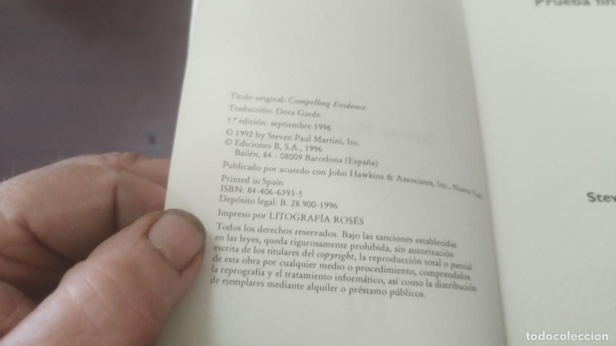 Libros de segunda mano: PRUEBA FINAL / STEVE MARTINI / Z603 / EDICIONES B - Foto 5