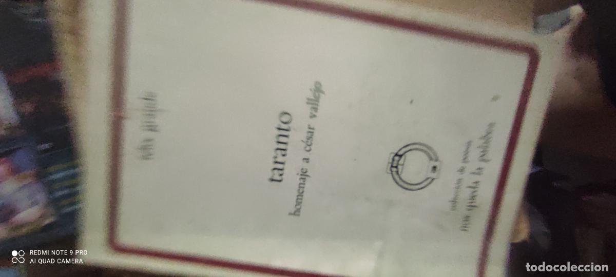 Libros de segunda mano: F&eacute;lix Grande . Taranto. Homenaje a C&eacute;sar Vallejo