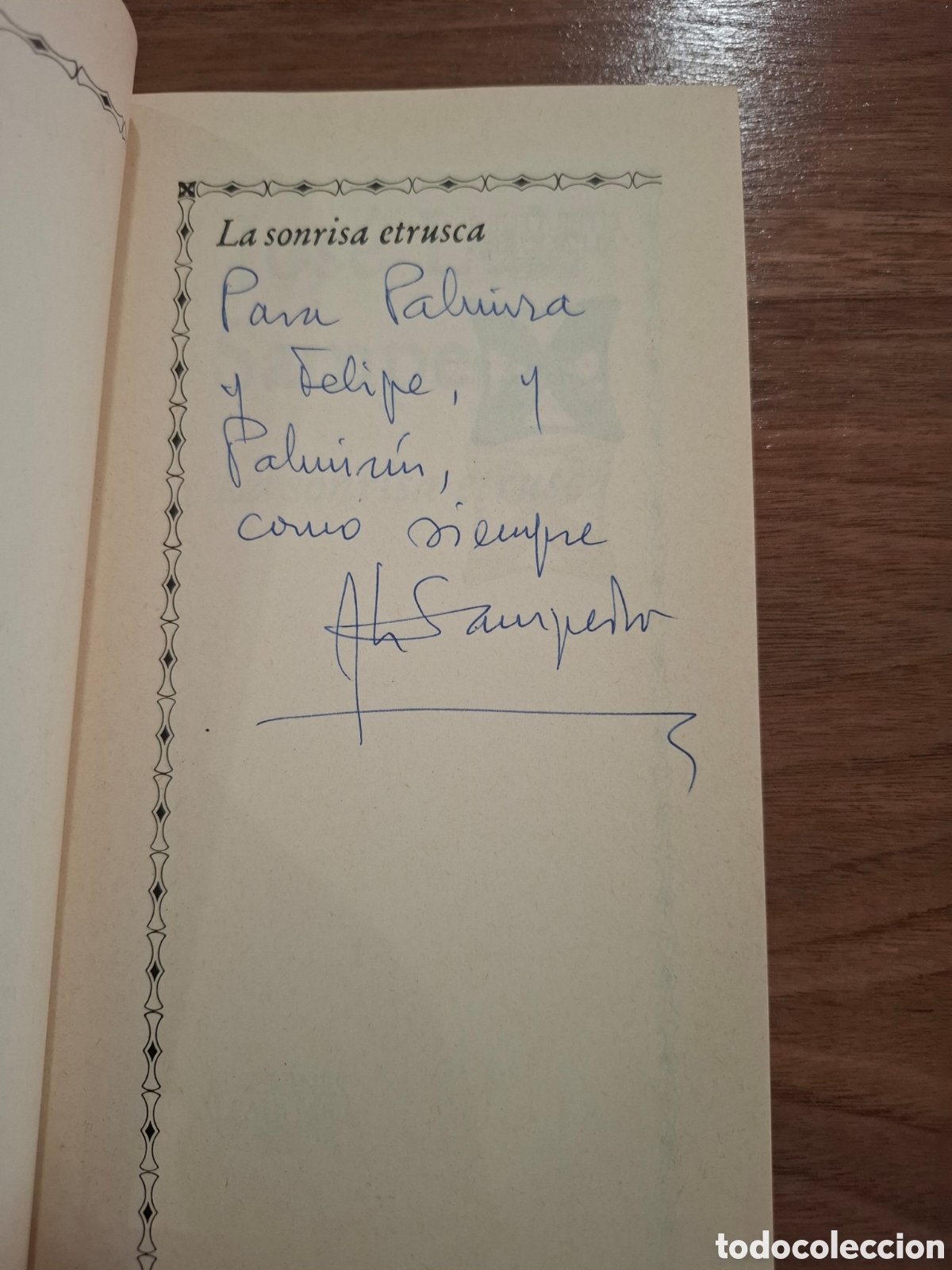 Gebrauchte B&uuml;cher: La sonrisa etrusca, firmado y dedicado por Jos&eacute; Luis Sampedro