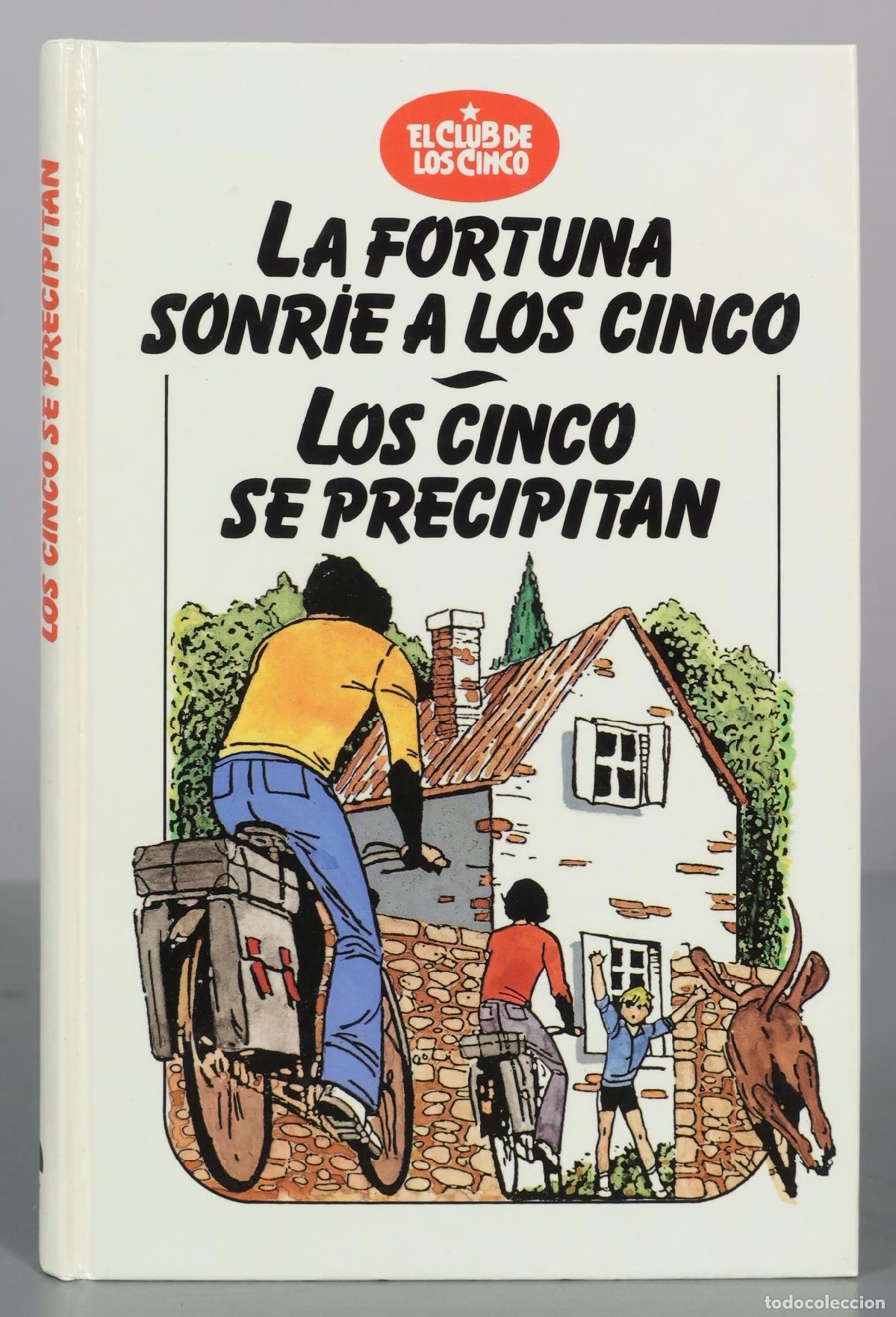 Libros de segunda mano: La fortuna sonr&iacute;e a los cinco - Los cinco se precipitan - Enid Blyton
