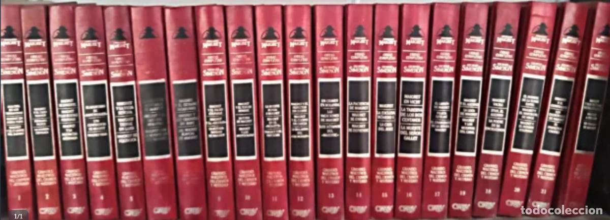 Libros de segunda mano: 21 tomos de Comisario Maigret