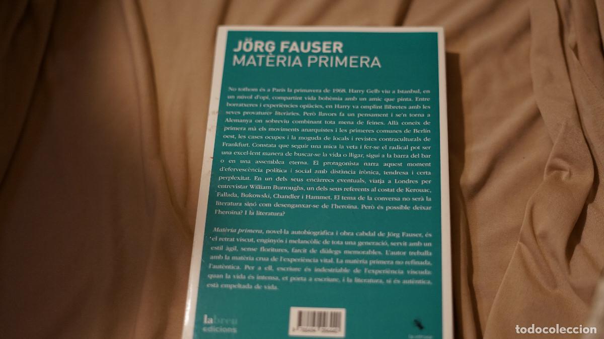 Libros de segunda mano: J&ouml;rg Fauser - Materia prima - Labreu 2013 - Foto 3