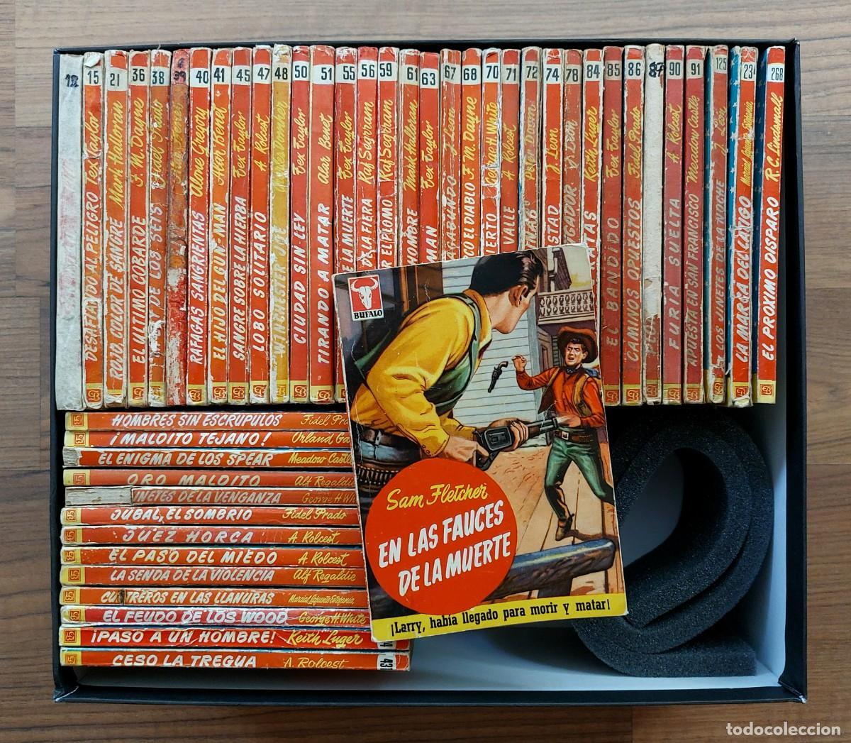 Libros de segunda mano: B&Uacute;FALO OESTE 1&deg; EPOCA BRUGUERA - LOTE 48 NOVELAS ANTIGUAS-BOLSILIBROS-PULP (BUEN ESTADO)