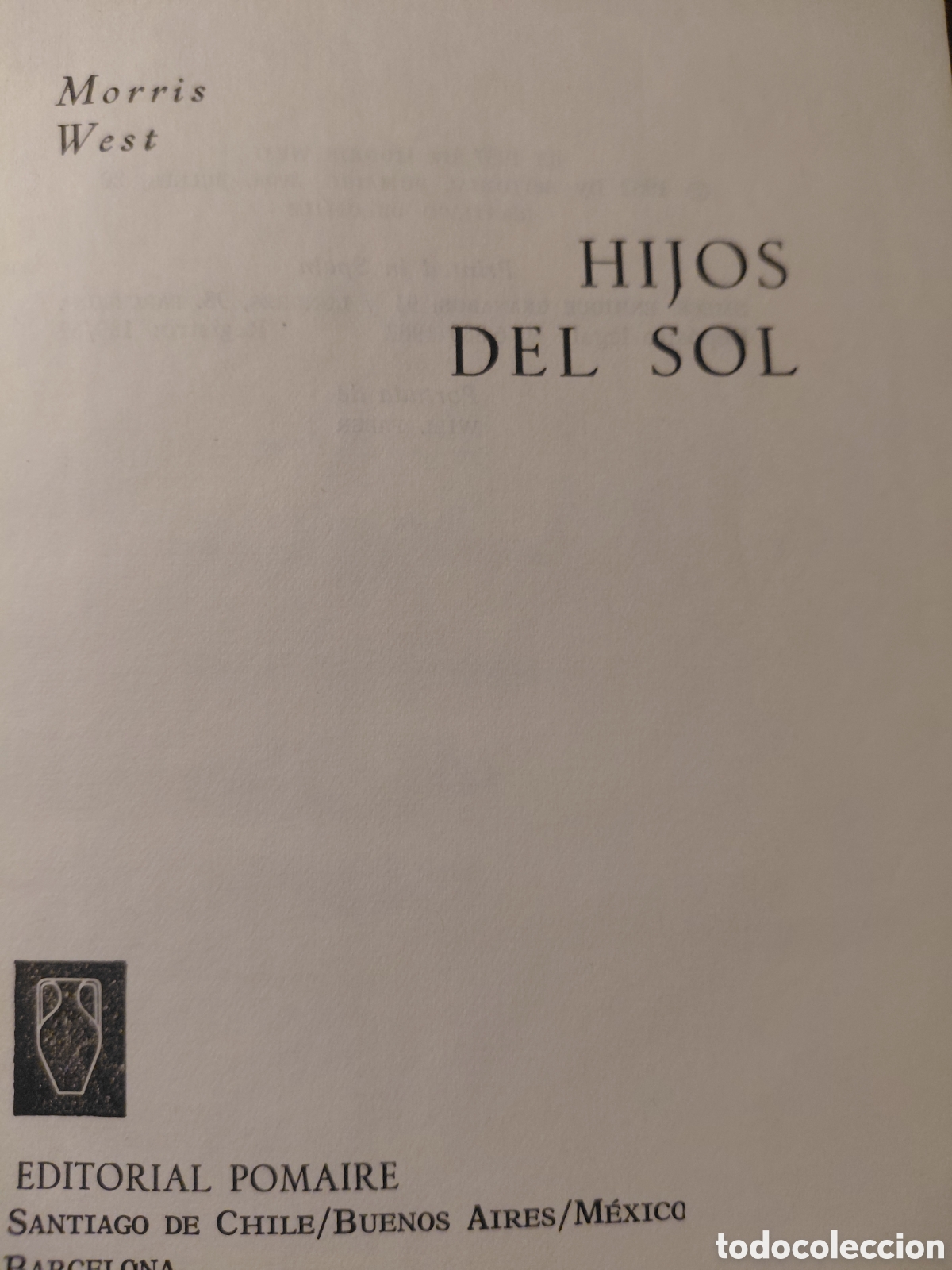 Libros de segunda mano: Hijos del sol Morris West - Foto 3
