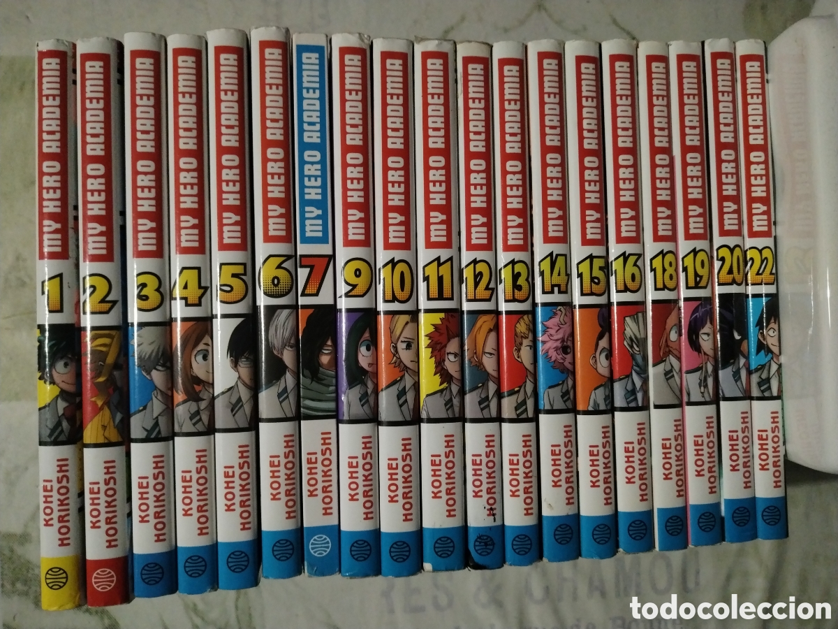 Libros de segunda mano: Lote 19 vol&uacute;menes my hero academia Kohei Horikoshi Planeta C&oacute;mic 2016