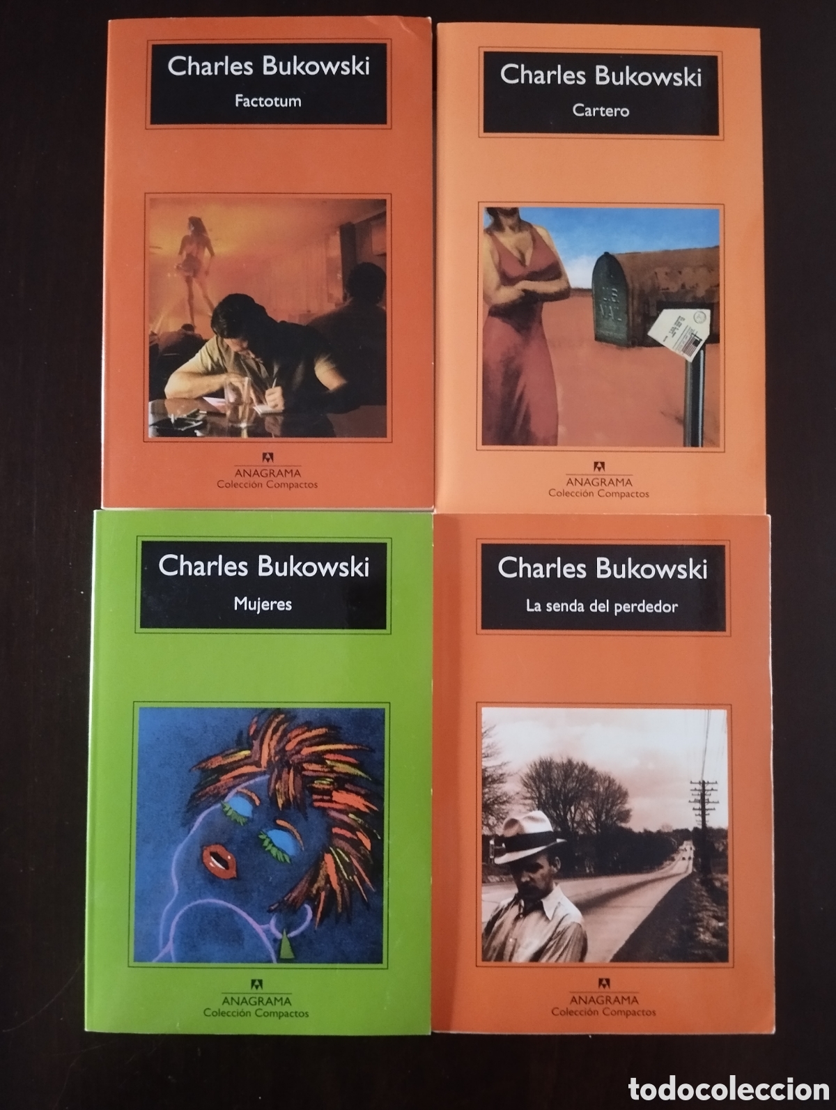 Libros de segunda mano: Lote 4 novelas de Charles Bukowski / Henry Chinaski: Factotum Cartero Mujeres La senda del perdedor