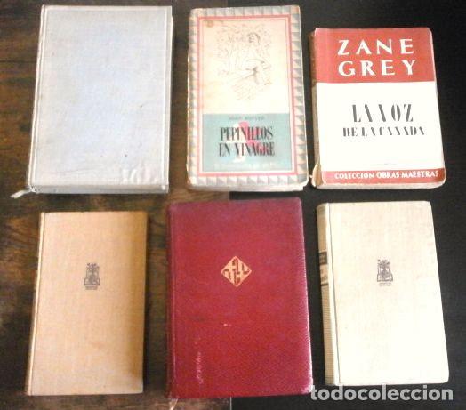 Libros de segunda mano: Lote 6 Libros de Novela de los A&ntilde;os 50