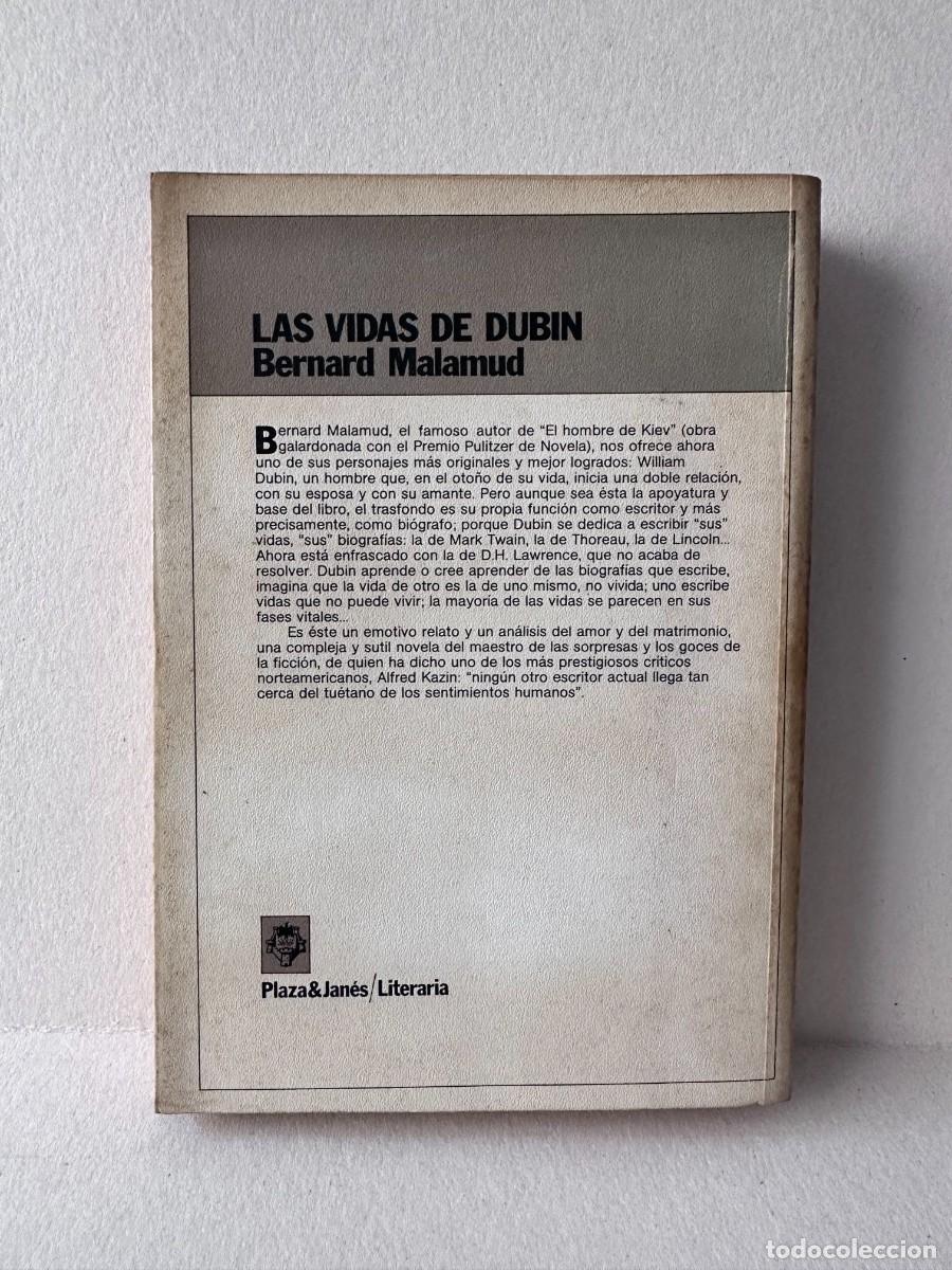 Libros de segunda mano: Bernard Malamud - Las vidas de Dubin - Foto 2