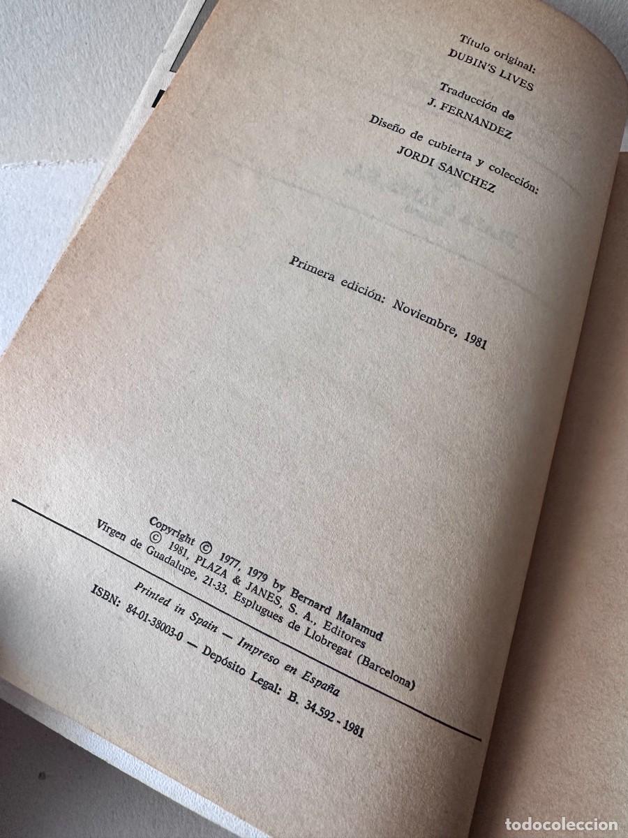 Libros de segunda mano: Bernard Malamud - Las vidas de Dubin - Foto 4