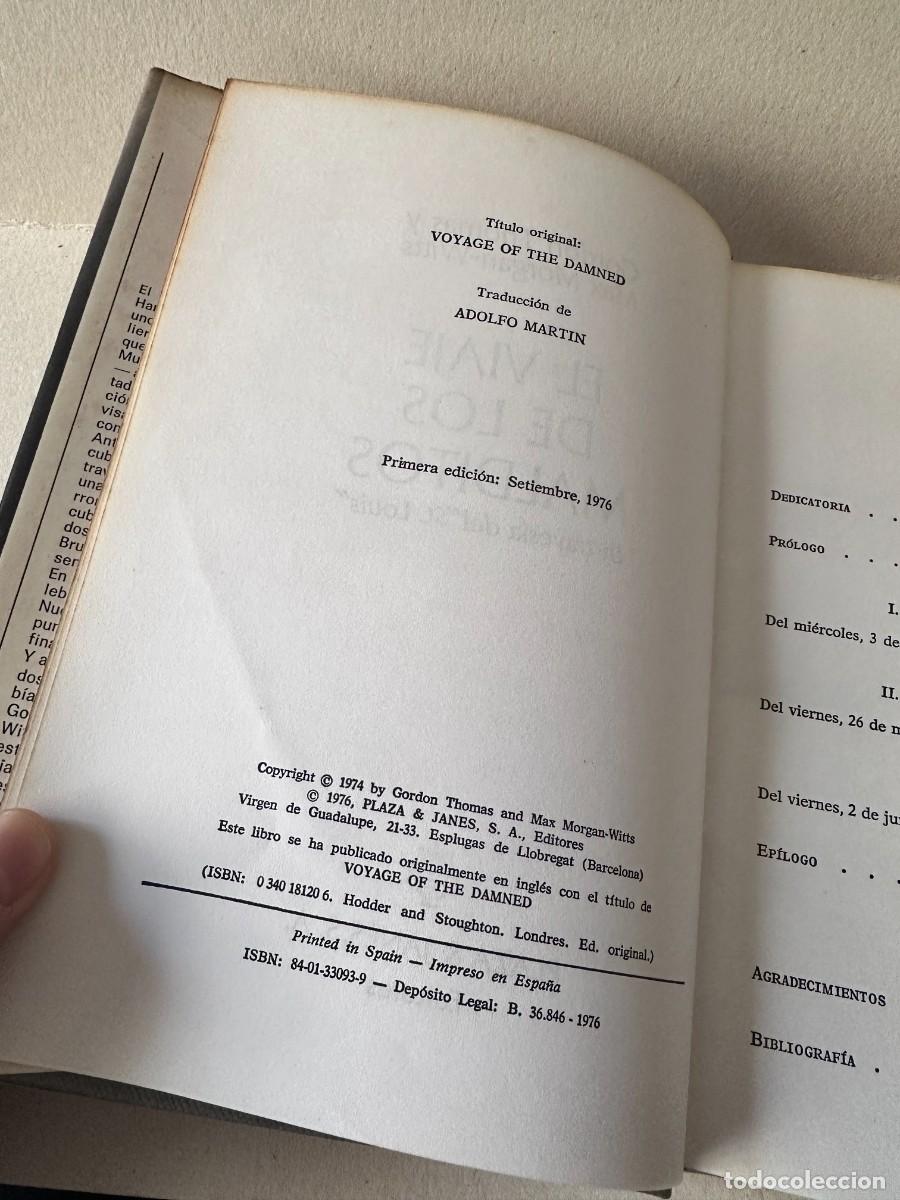 Libros de segunda mano: Gordon Thomas - El viaje de los malditos - Foto 5