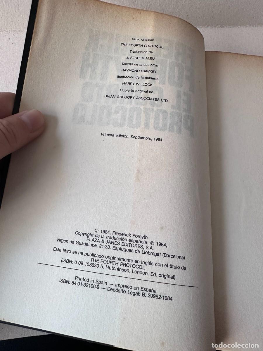 Libros de segunda mano: Frederick Forsyth - El Cuarto Protocolo - Foto 4