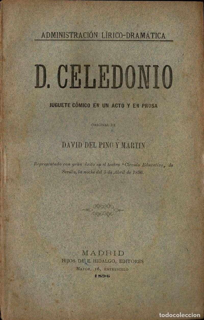 Libros de segunda mano: D. Celedonio - David del Pino y Mart&iacute;n