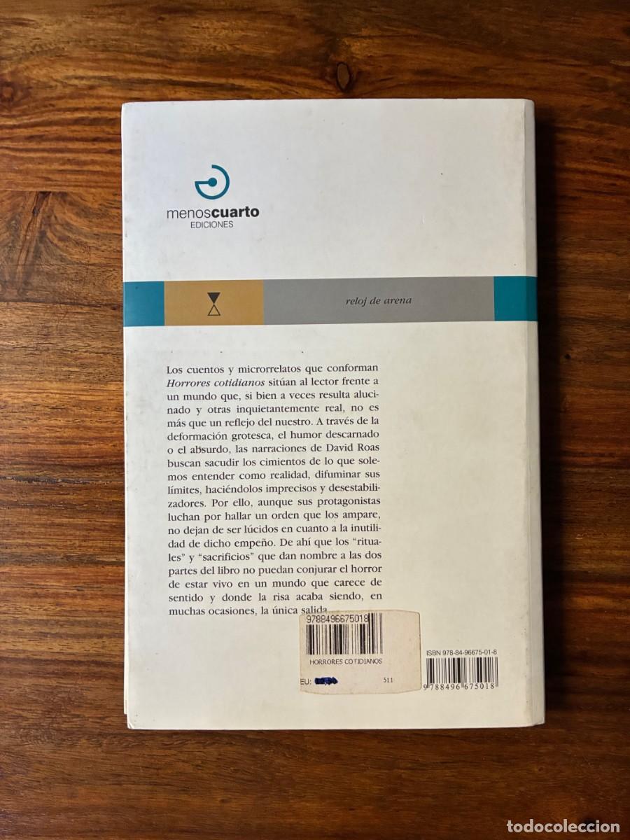 Libros de segunda mano: Horrores cotidianos. David Roas. Menoscuarto. - Foto 2