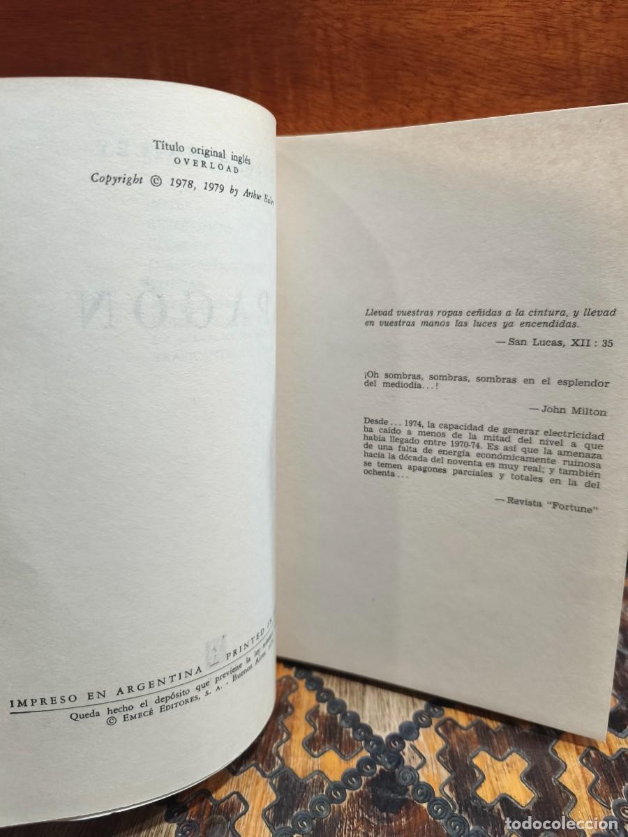 Libros de segunda mano: ARTHUR HAILEY &ndash; APAG&Oacute;N - EMEC&Eacute; 1979 - Foto 2
