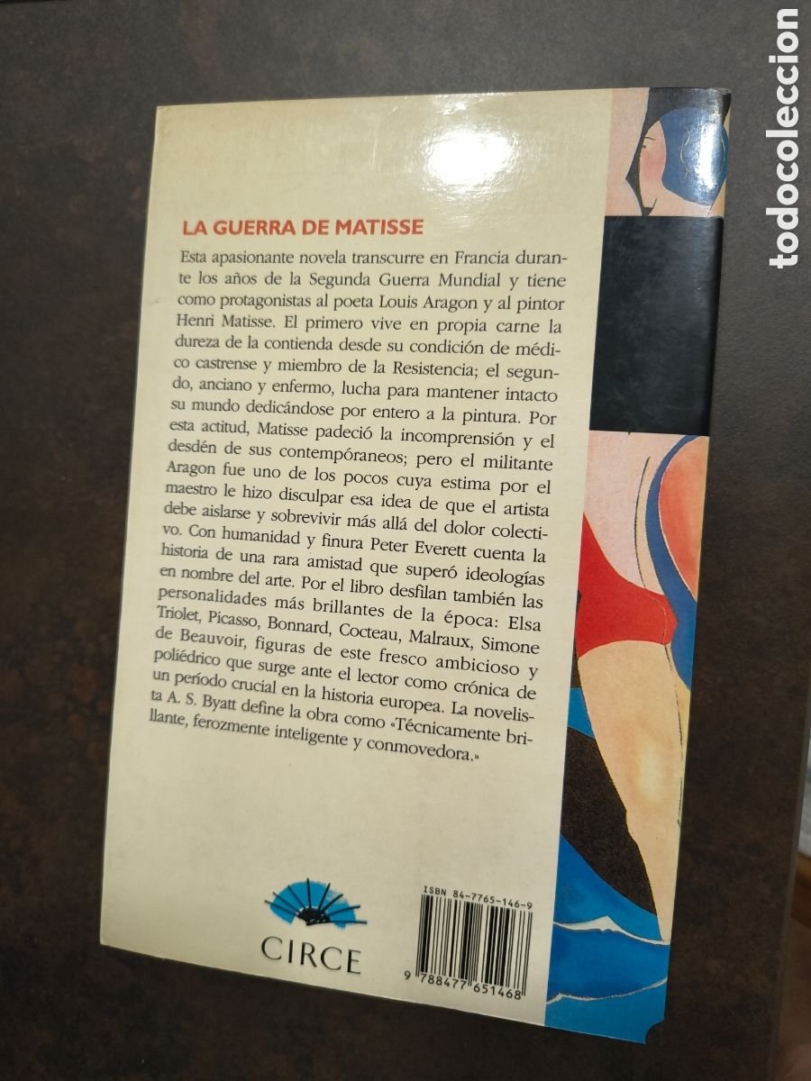 Libros de segunda mano: LA GUERRA DE MATISSE DE PETER EVERETT (CIRCE) - Foto 2