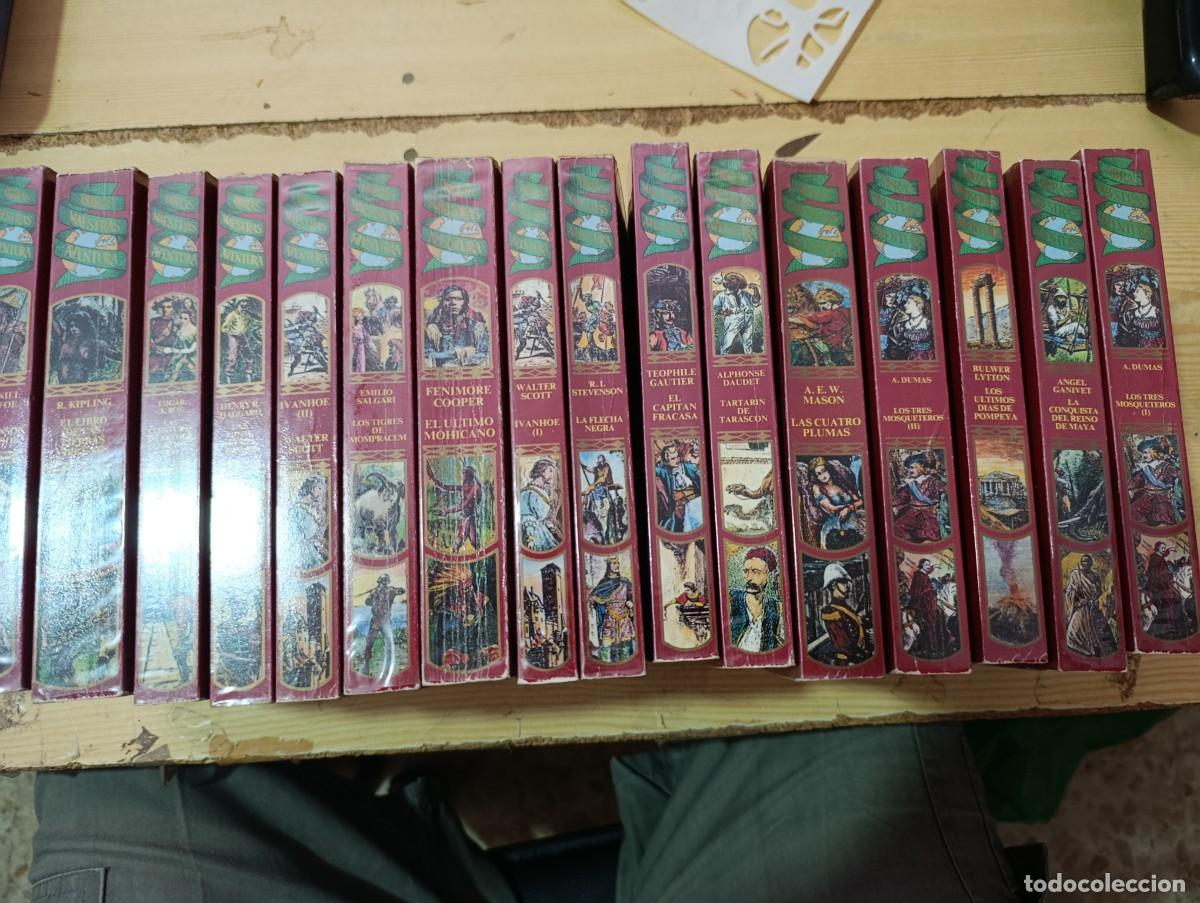 Libros de segunda mano: LOTE DE 16 LIBROS OBRAS MAESTRA DE LA NOVELA DE AVENTURA. EST33B1