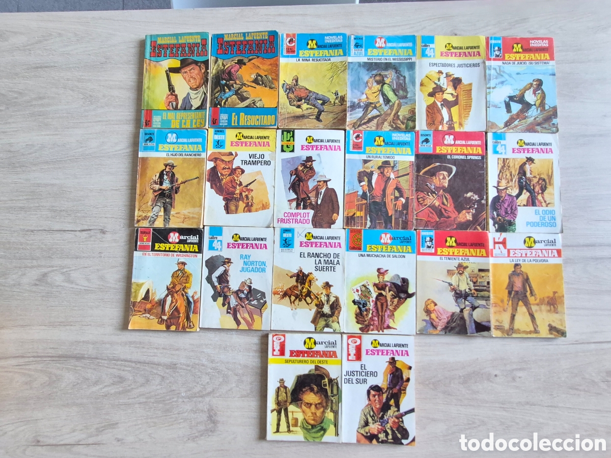 Libros de segunda mano: Lote 20 novelas del Oeste, Marcial Lafuente Estefan&iacute;a - de 25 , 30 , 35 y 40 pesetas - A&ntilde;os 70 .