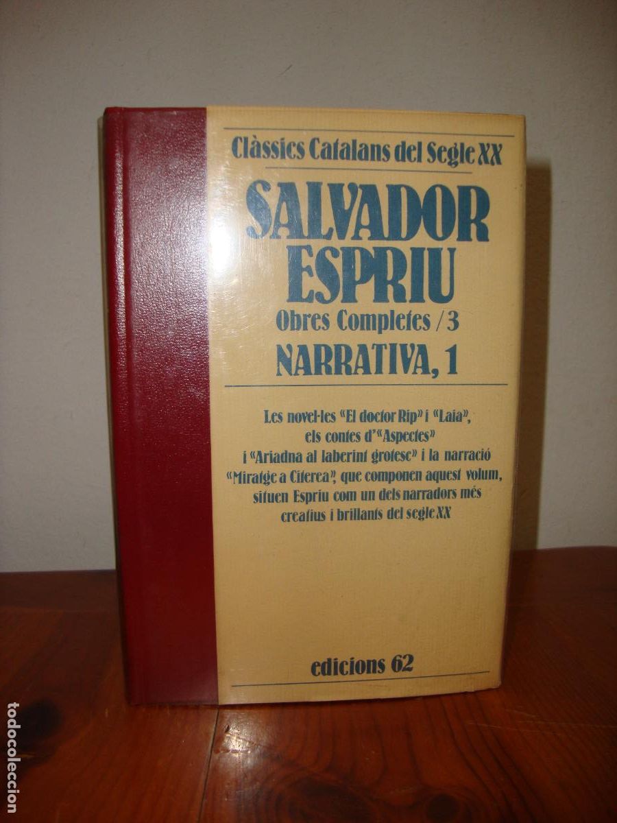Livres d'occasion: OBRES COMPLETES III. NARRATIVA, 1 (EDICIONS 62) - SALVADOR ESPRIU