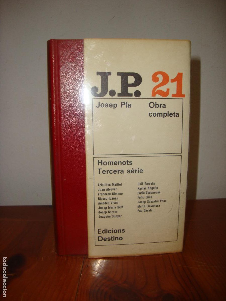 Second hand books: OBRA COMPLETA, 21. HOMENOTS. TERCERA SERIE (EDICIONS DESTINO) - JOSEP PLA