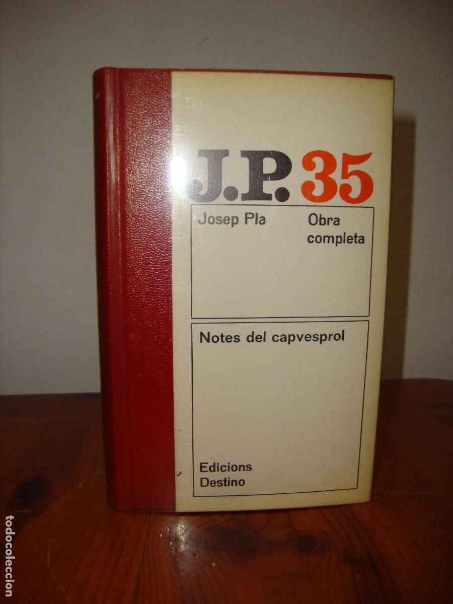 Second hand books: OBRA COMPLETA, 35. NOTES DEL CAPVESPROL (EDICIONS DESTINO) - JOSEP PLA