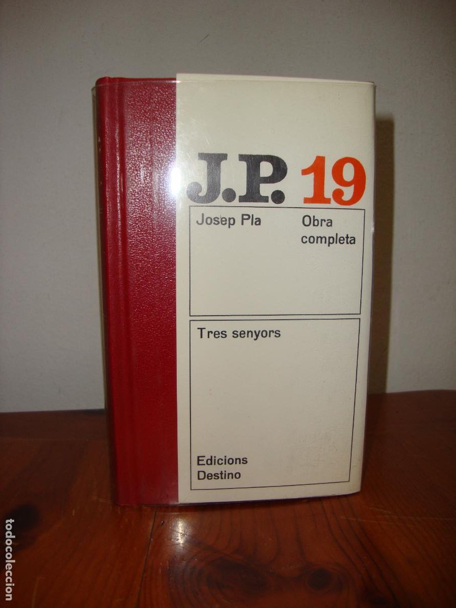 Livres d'occasion: OBRA COMPLETA, 19. TRES SENYORS (EDICIONS DESTINO) - JOSEP PLA