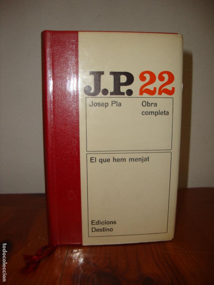 Livres d'occasion: OBRA COMPLETA, 22. EL QUE HEM MENJAT (EDICIONS DESTINO) - JOSEP PLA