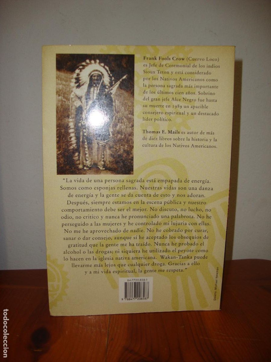 Libros de segunda mano: CUERVO LOCO. SABIDURIA Y PODER DE UN HOMBRE SAGRADO SIOUX (EDICIONES OBELISCO) - THOMAS E. MAILS - Foto 3