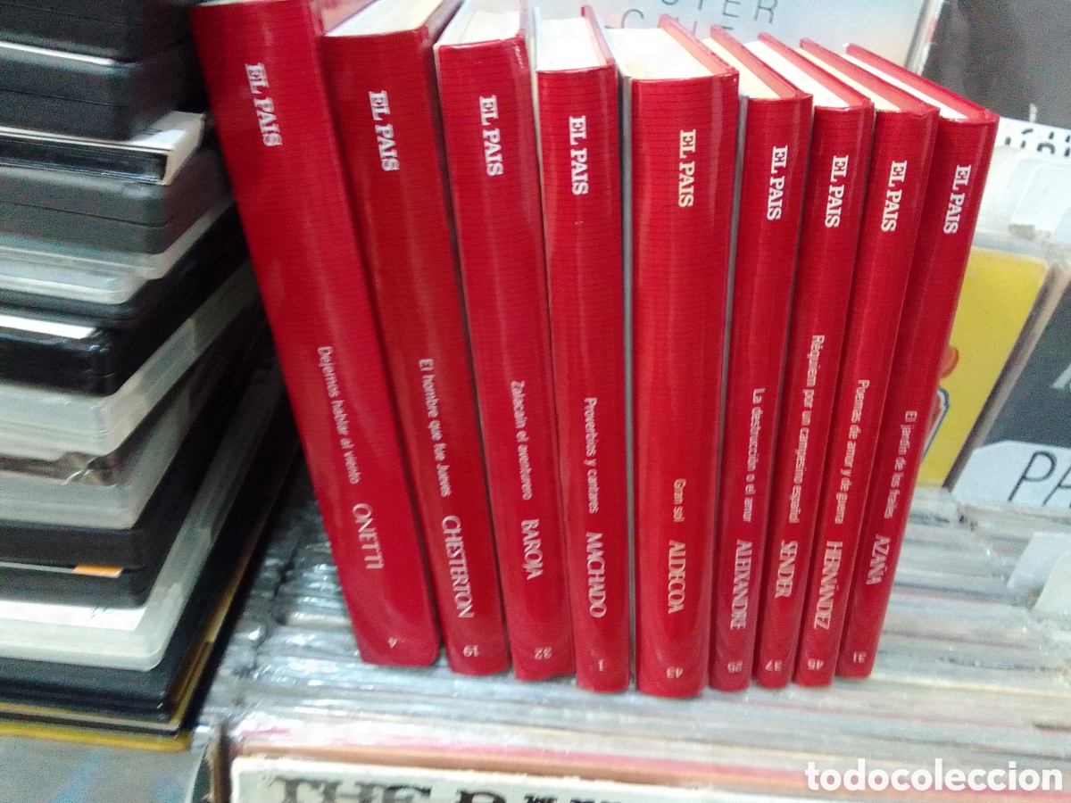 Libros de segunda mano: Lote 9 libros el pais,sender,Machado,etc